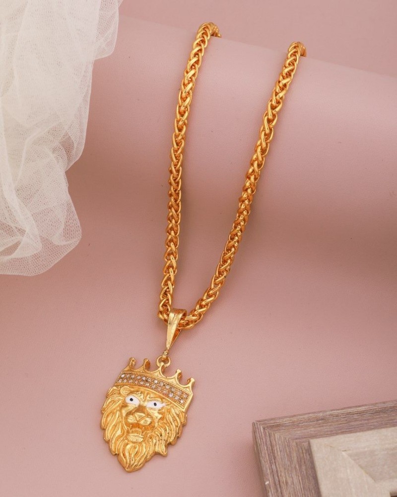 Lion on sale gold chain