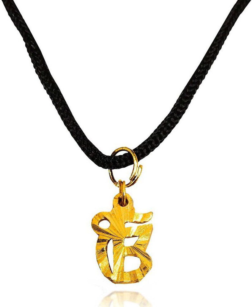 De Ultimate Golden Ek Onkar Wahe Guru Ji Sikh Logo Locket Pendant Necklace With Cotton Dori Stainless Steel Pendant Price in India Buy De Ultimate Golden Ek Onkar Wahe Guru Ji Sikh Logo