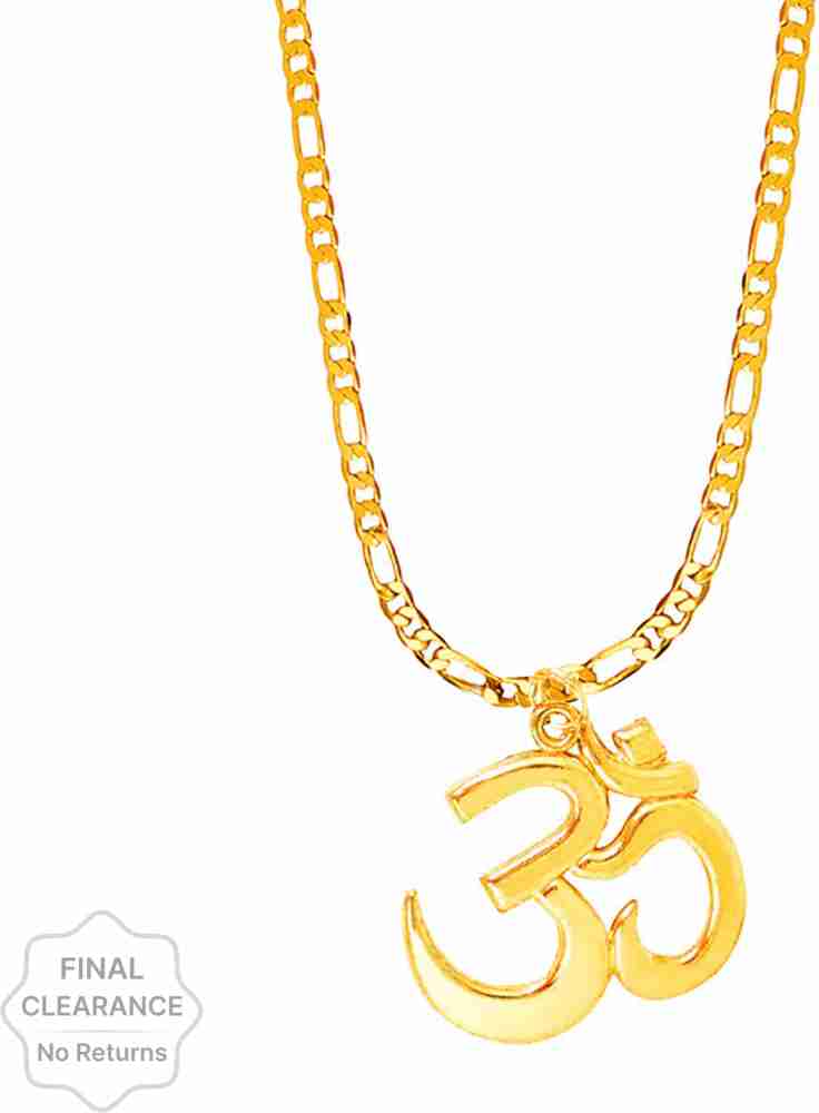 24k gold om deals pendant