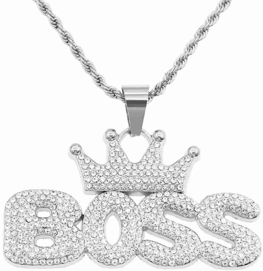 SAFISHA MC Stan Hindi Pendant Diamonds Plated (Pendant Only