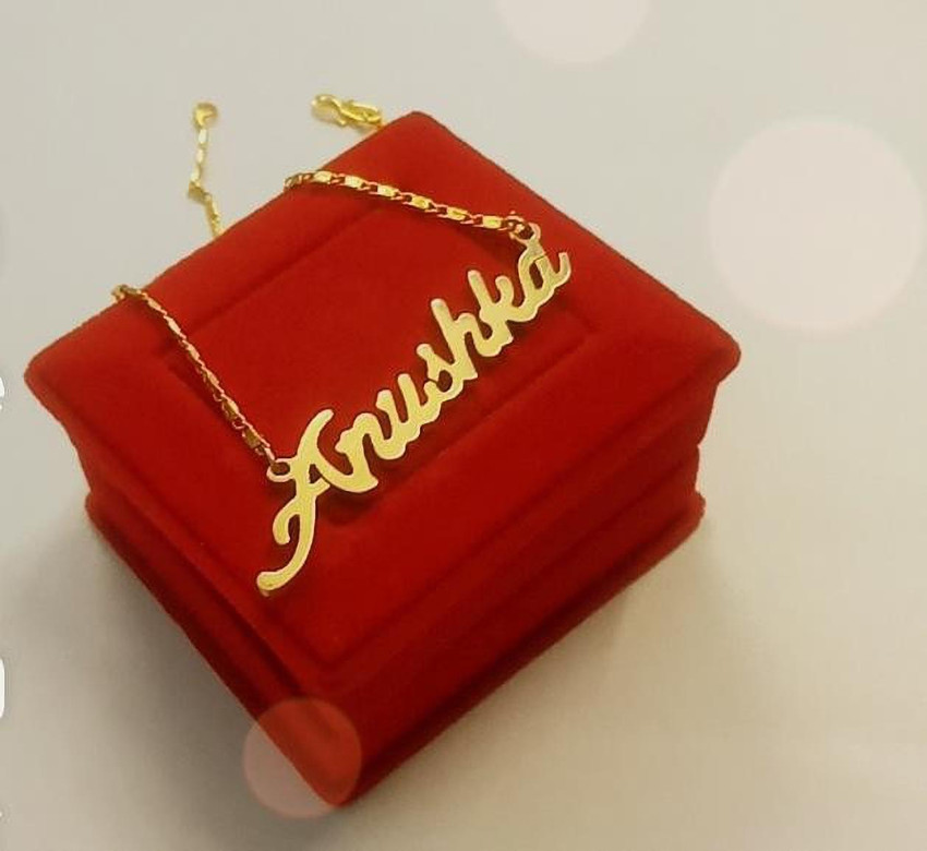 Anushka shop name necklace