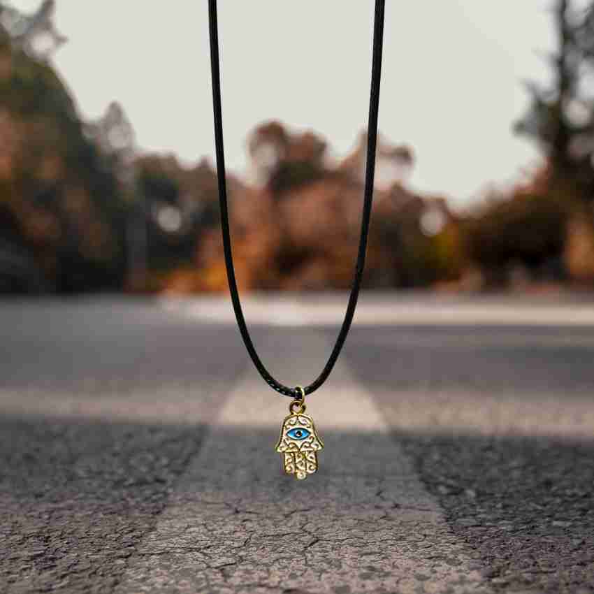 Hamsa hand mens on sale necklace