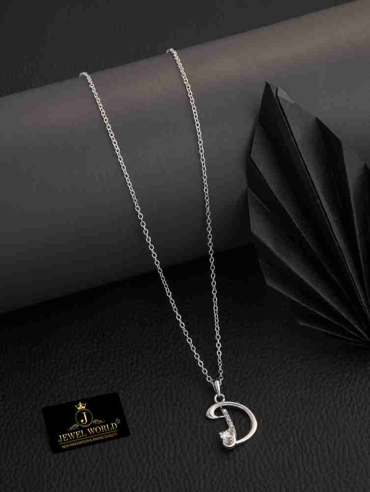 D necklace silver hotsell