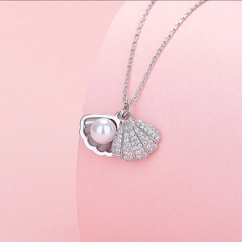 Uniqon Silver AD Diamond Nug Stone Moti Beads Pearl Sea Shell