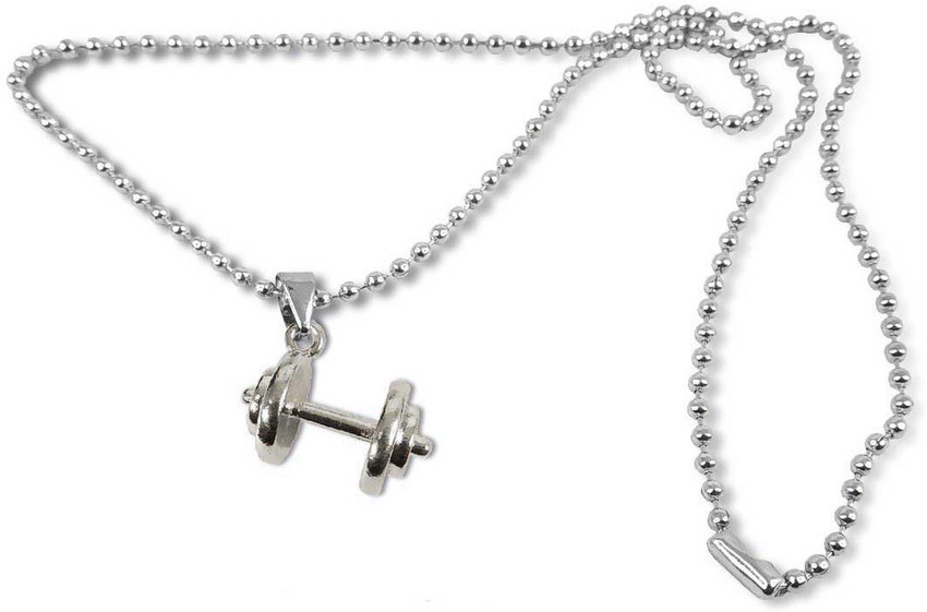 Dumbbell necklace flipkart outlet