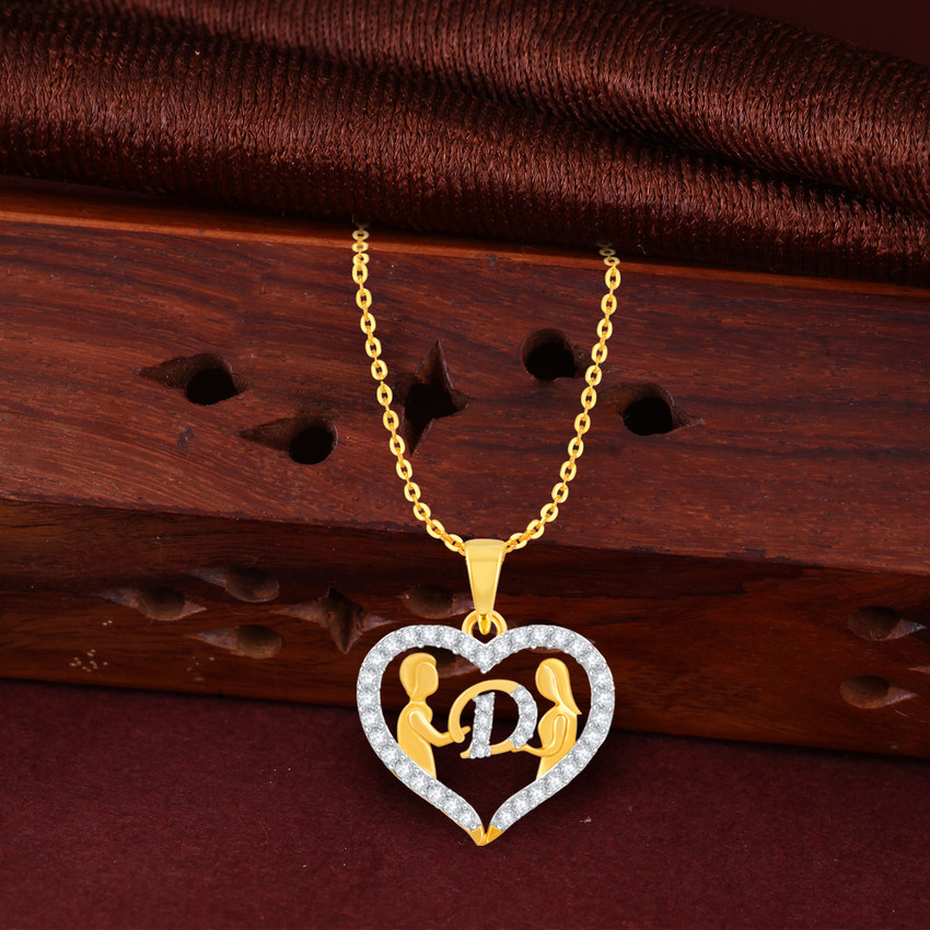 D Name D Letter Chain D Letter Locket Kanak Jewels Couple