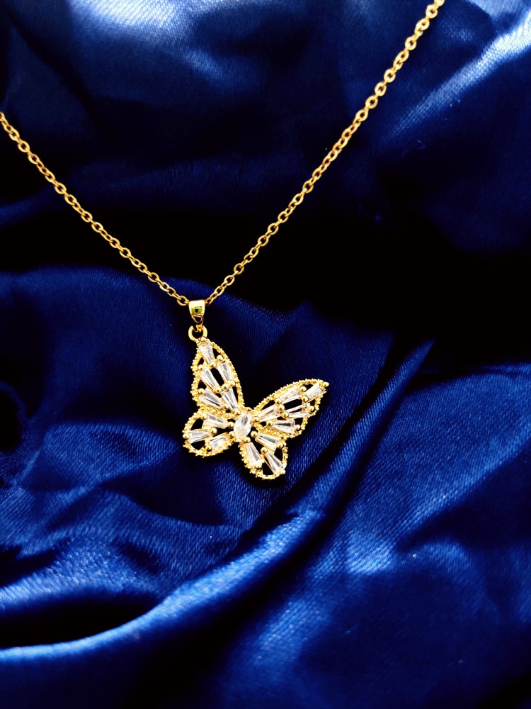 Butterfly clearance gold locket