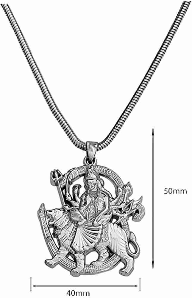 Maa durga deals silver locket