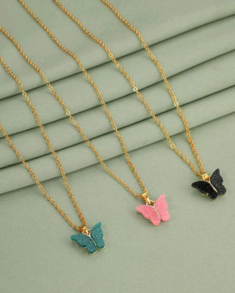 Gold butterfly locket sale