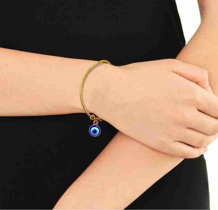 Evil eye fancy deals bead pull chain bracelet