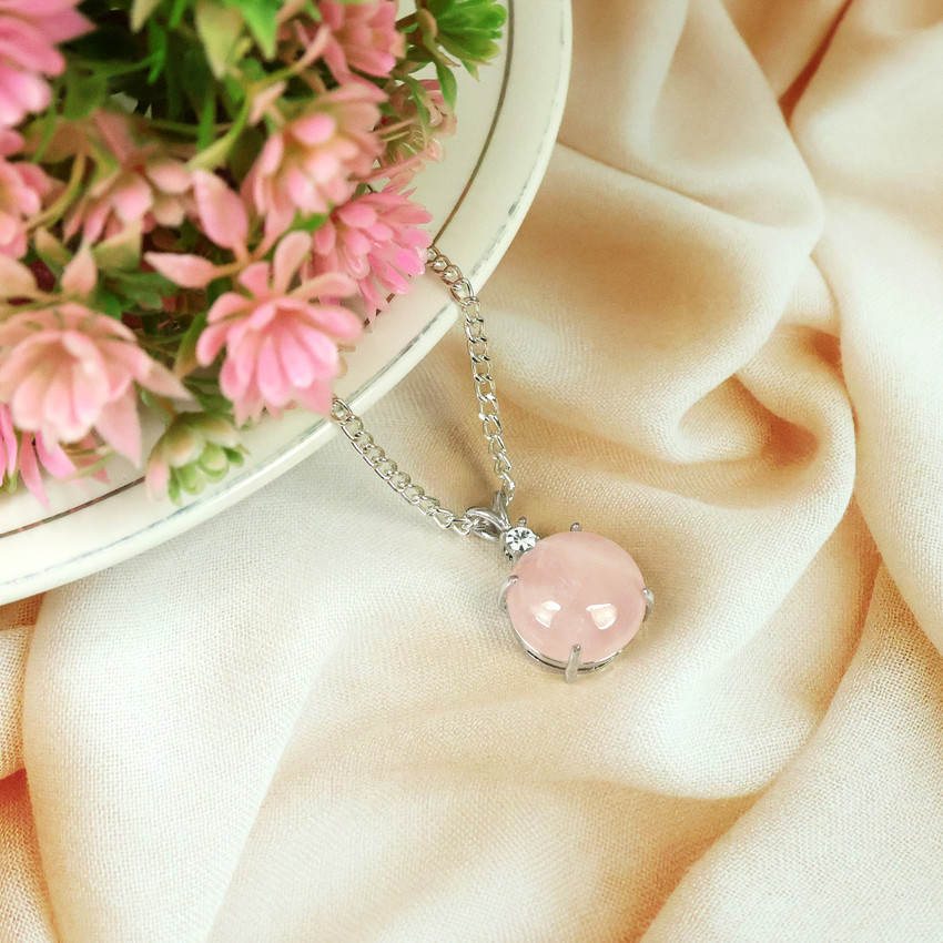 Original rose top quartz pendant
