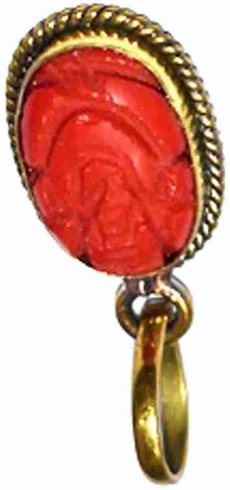 EVERYTHING GEMS 12.25 Ratti 11.45 Carat Natura Red Coral Moonga Gemstone With Certificate Gold plated Coral Brass Locket Price in India Buy EVERYTHING GEMS 12.25 Ratti 11.45 Carat Natura Red Coral Moo...