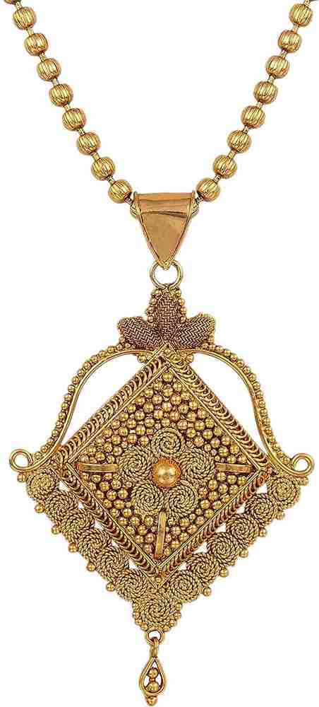 Square shape hot sale gold pendant designs