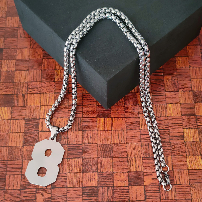 M Men Style Sports Jersey Number Jewelry Personalized Gift Stainless Steel Pendant Sterling Silver Stainless Steel Pendant Price in India Buy M Men Style Sports Jersey Number Jewelry Personalized Gift...