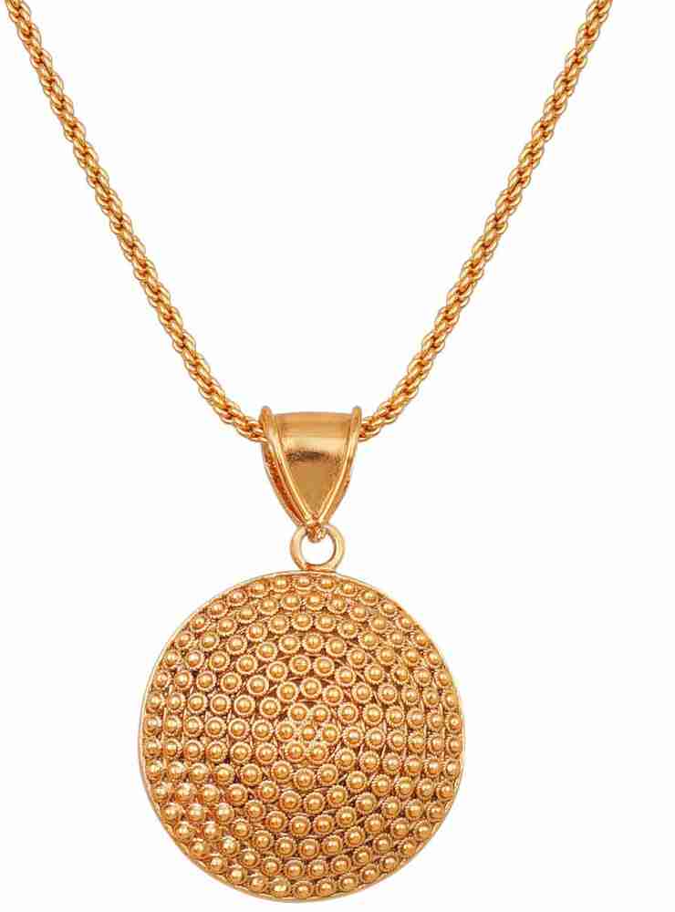 Round gold new arrivals pendant