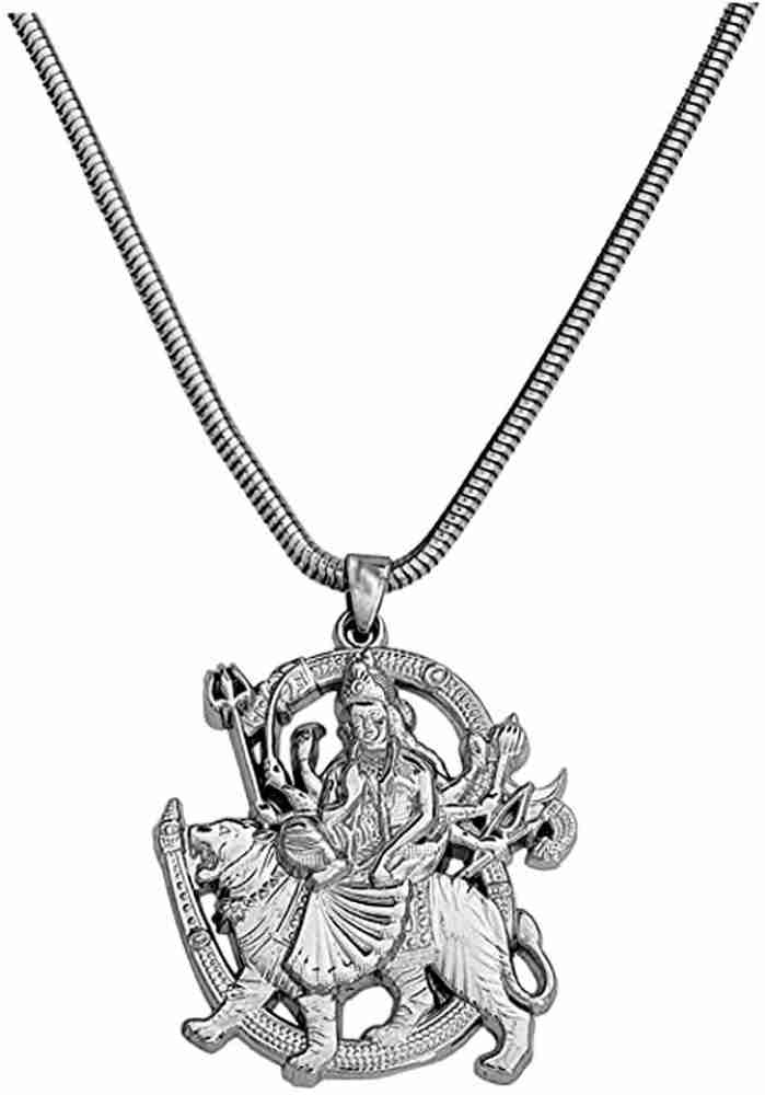 Maa durga deals silver locket