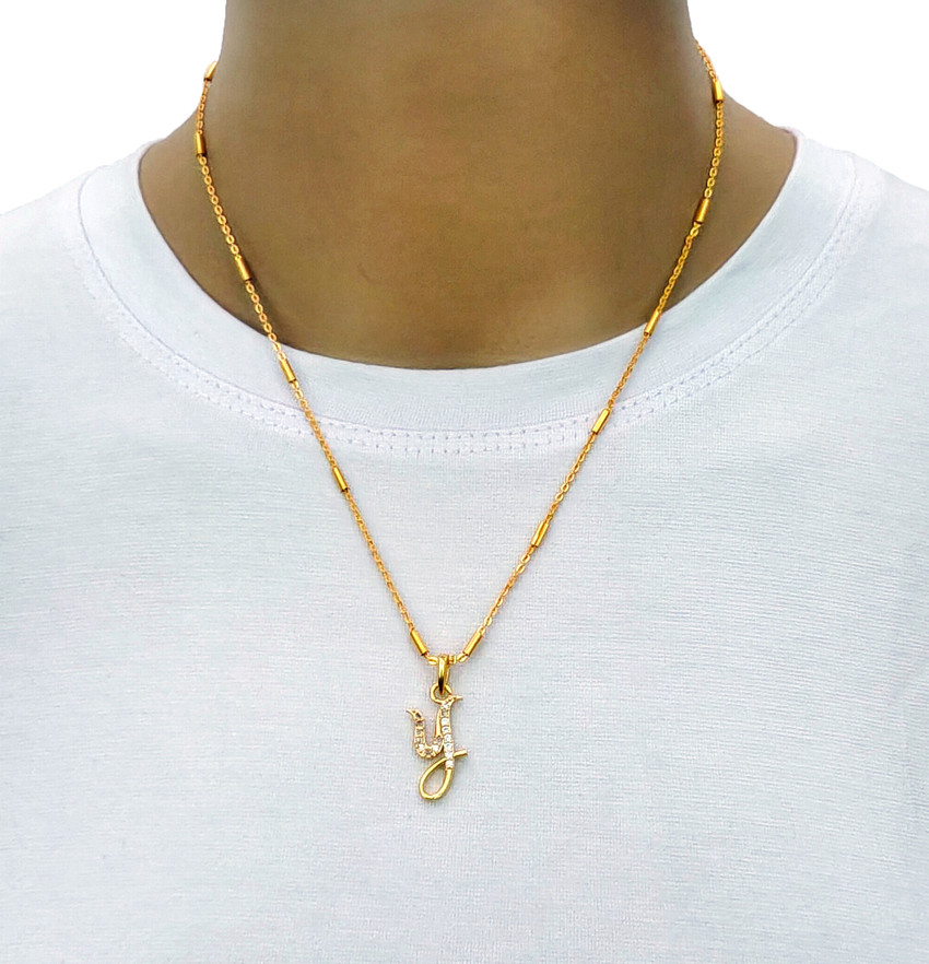 CLONEO Y name alphabet letter pendant with Gold Chain for Girls Women Gold plated Alloy Price in India Buy CLONEO Y name alphabet letter pendant with Gold Chain for Girls