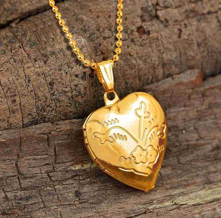 Gold love pendant for couples store
