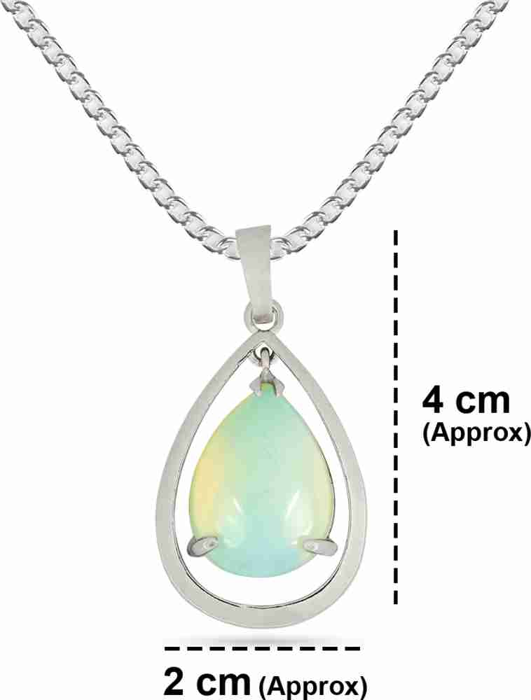 Opal Earth Crystal Pendant high quality - Opal & Crystal Meterorite - Engraving + Free Shipping