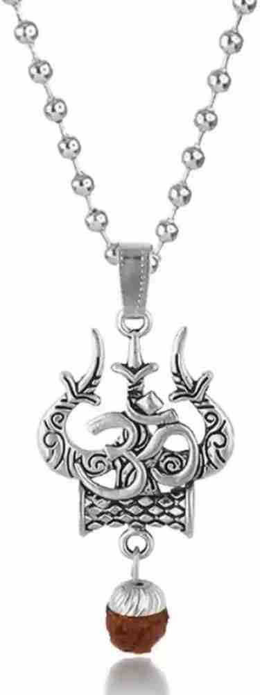 Silver deals trishul pendant