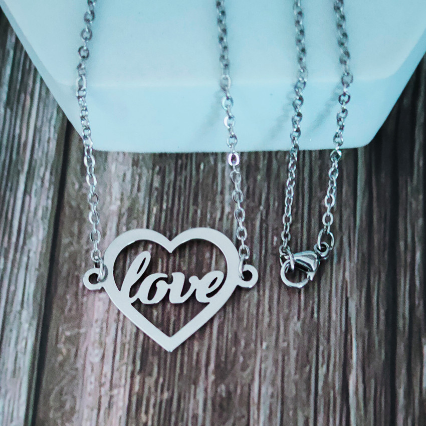 Mens love necklace discount