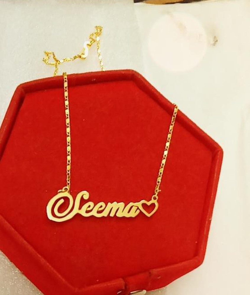 Seema hot sale name pendant