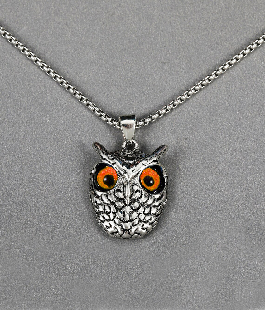 Owl discount necklace mens