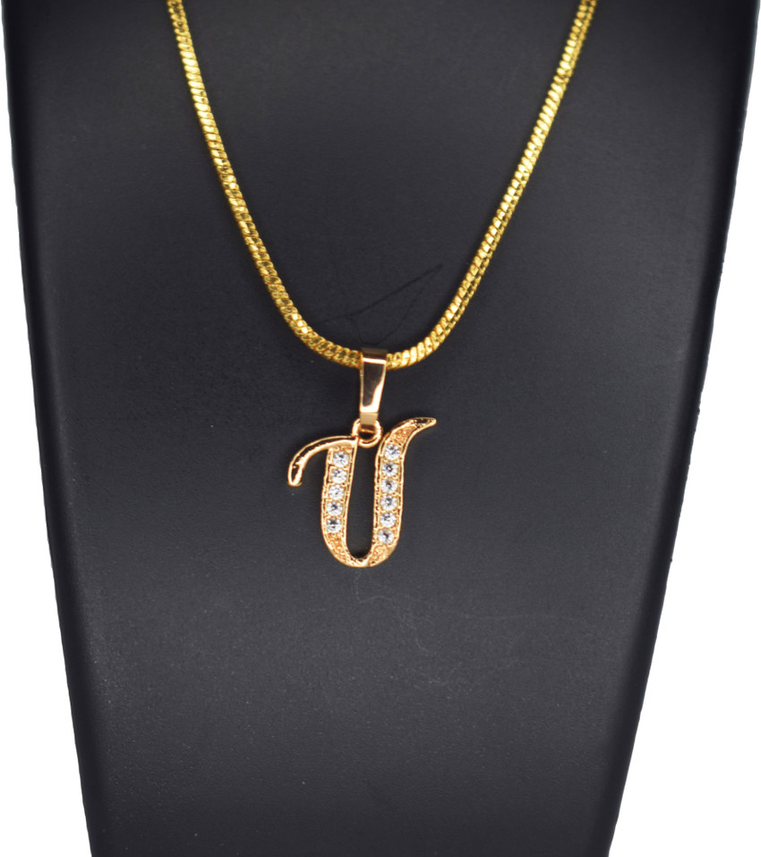 U letter pendant top