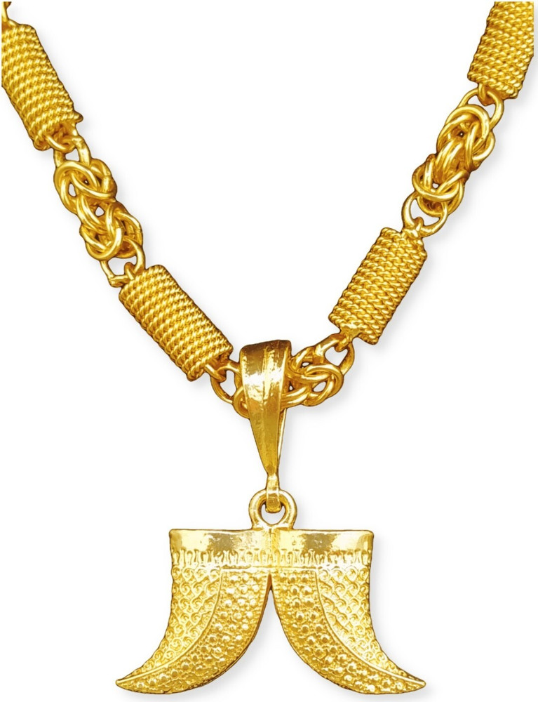 Jemeefly Trending Double nail nor puligoru pandent with Holo chain for Mens and Boys. Gold plated Alloy Pendant Set Price in India Buy Jemeefly Trending Double nail nor puligoru pandent with Holo