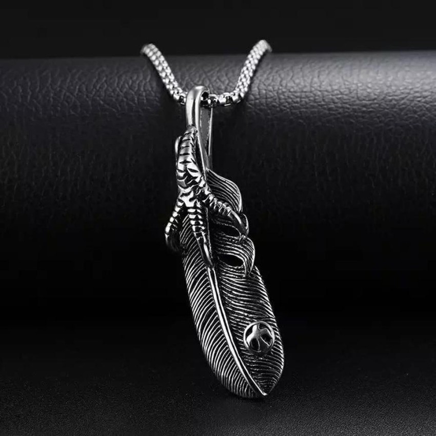 Buy The Men Thing Stainless Steel Claw Hand With Ring Pendant Pure 24Inch  Chain For Men And Boys Online at Best Prices in India - JioMart.