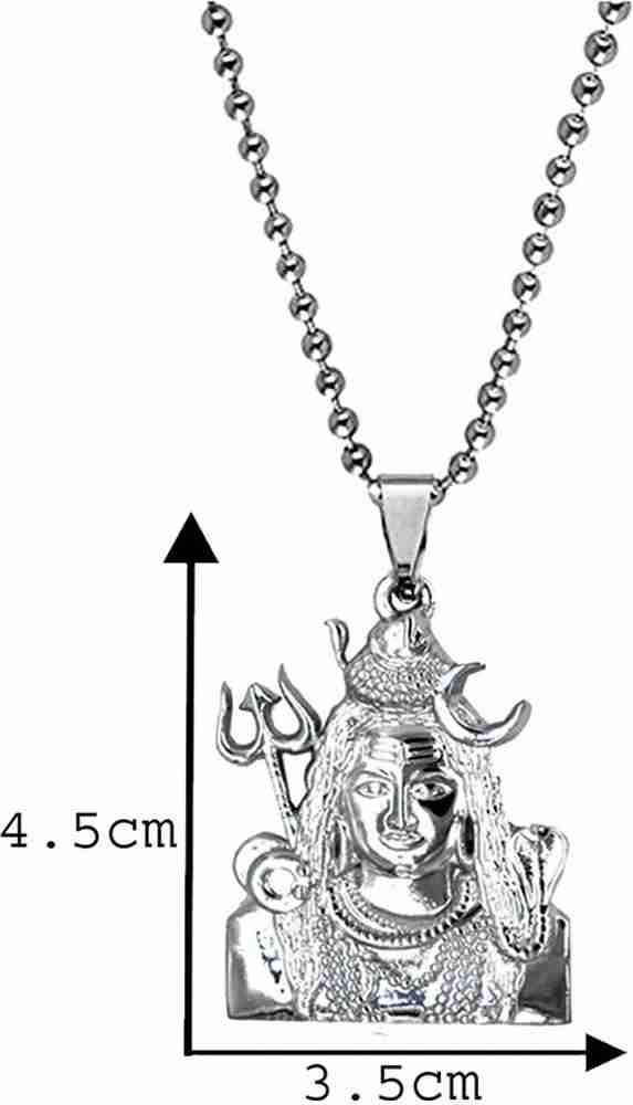 Lord shiva silver pendant on sale online
