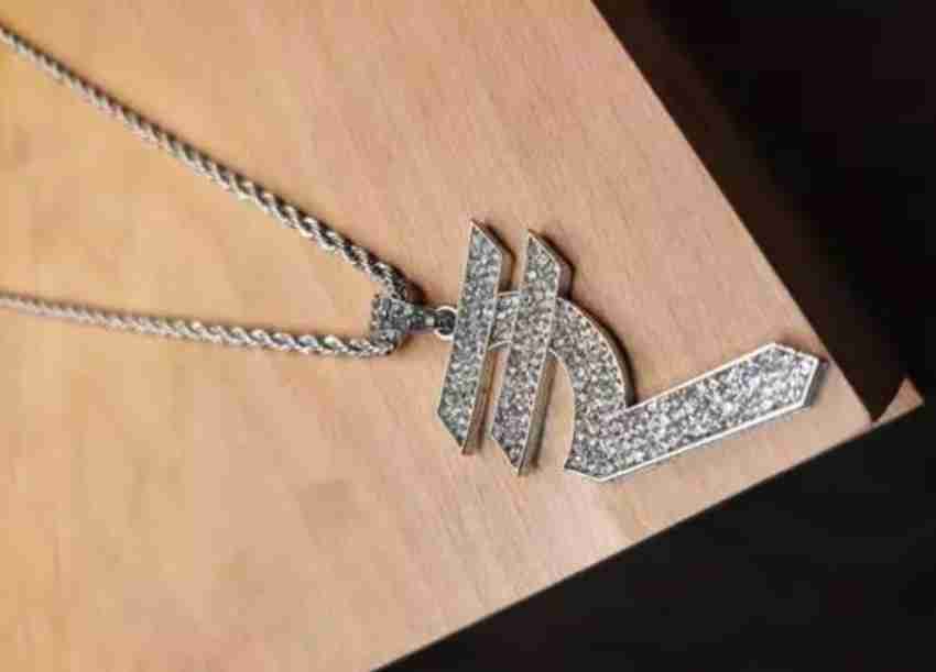  Mc Stan Hindi Iced Out Pendant Necklace Stainless Steel Necklace