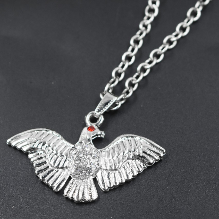 AFH Symbols of Bravery Flying King Eagle Link Chain Pendent for