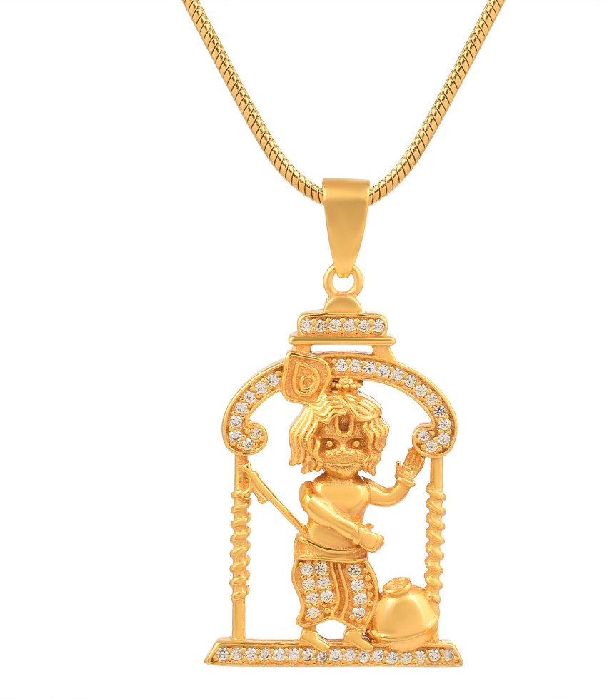 DULCI Gold-plated Cubic Zirconia Brass Pendant Price in India - Buy DULCI  Gold-plated Cubic Zirconia Brass Pendant Online at Best Prices in India