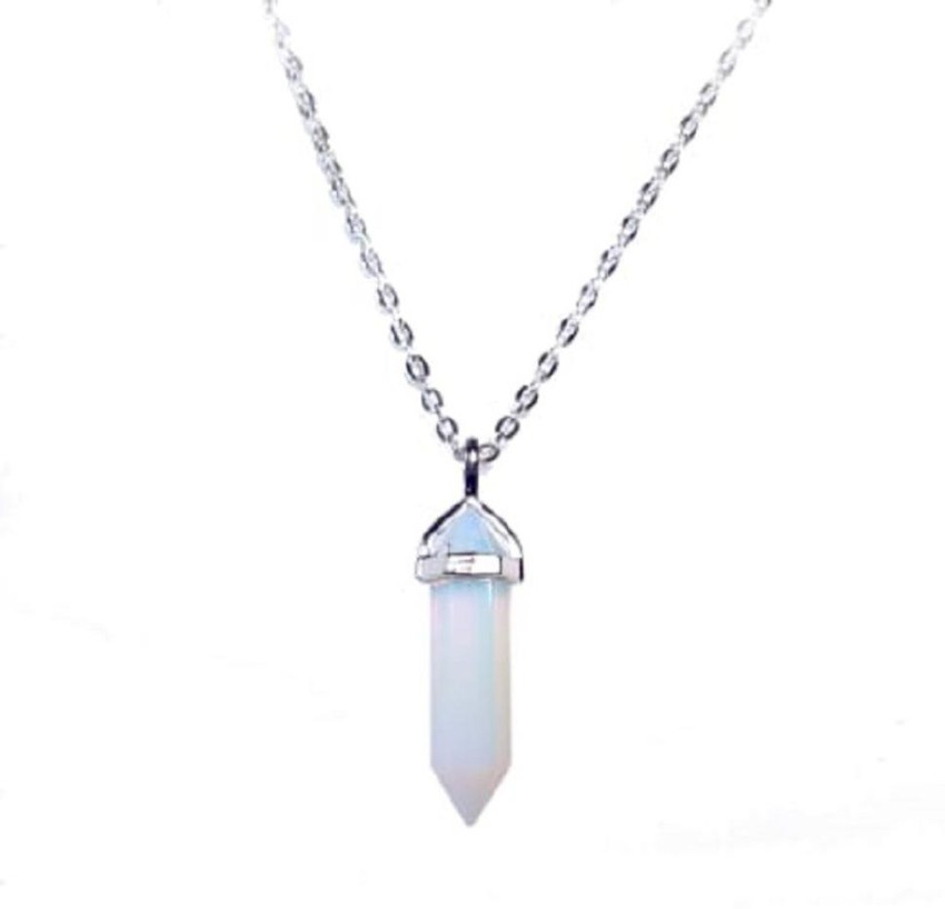 White deals crystal necklace