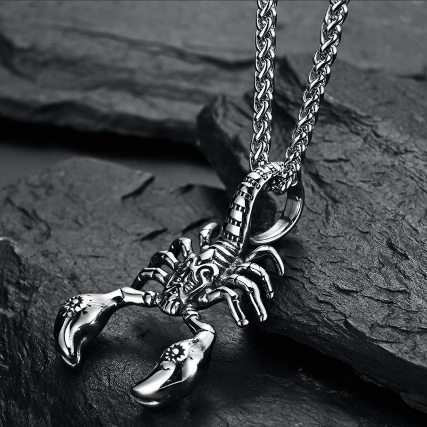 Stainless steel scorpion pendant on sale