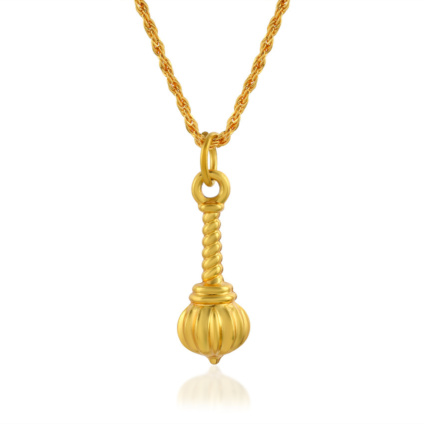 Hanuman gada pendant in gold shop