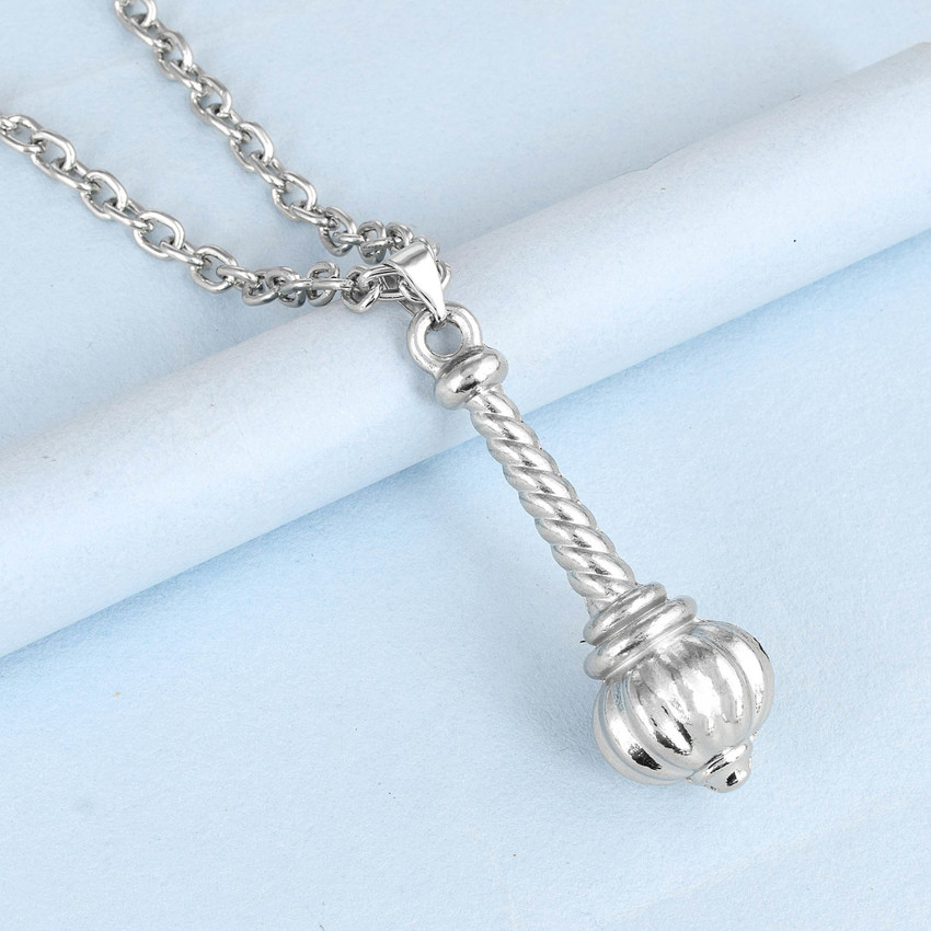 BRBRIK Silver Plated Lord Hanuman Heavy Gada Bajrang Bali Gada Pendant Locket Silver Brass Pendant Price in India Buy BRBRIK Silver Plated Lord Hanuman Heavy Gada Bajrang Bali Gada Pendant Locket