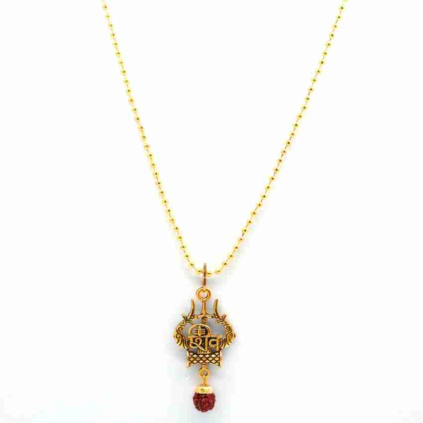 Trishul hot sale damru mangalsutra