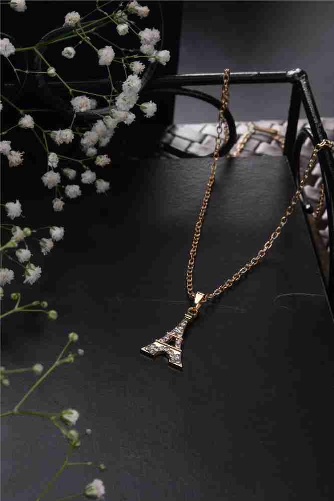 Eiffel tower locket chain discount