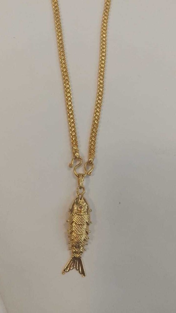 Fish dollar sale gold chain