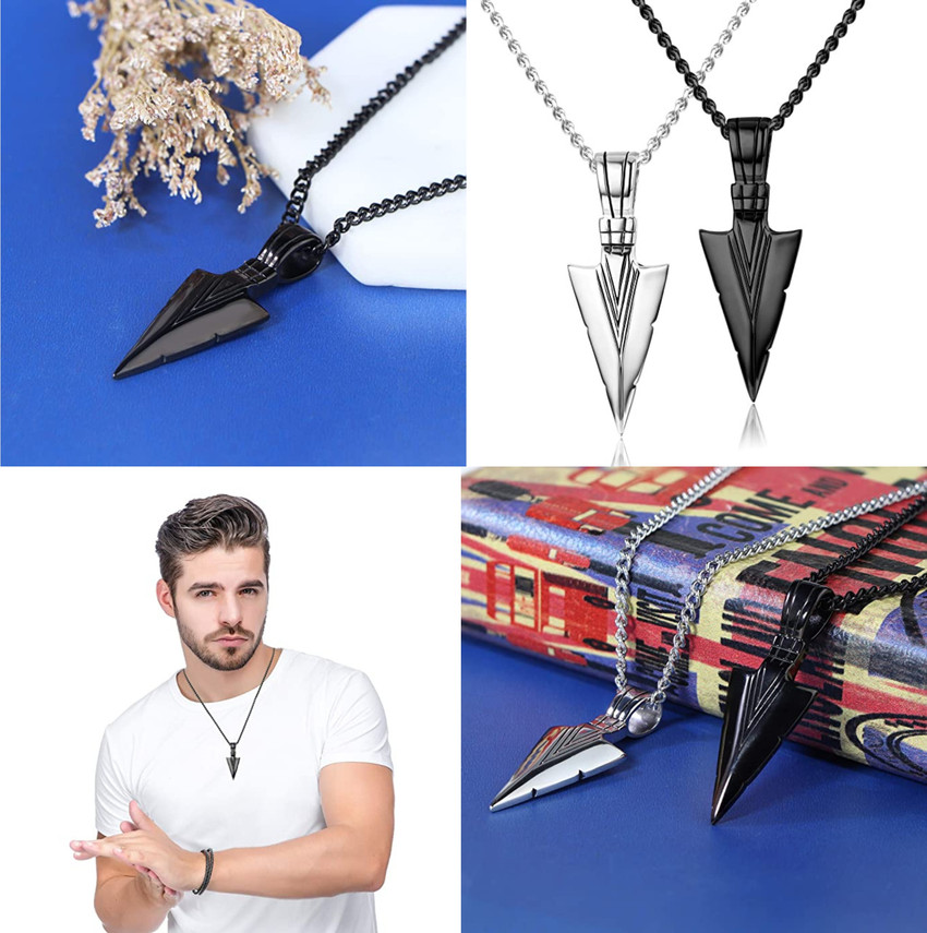 ruby collection Buy Silver Black Men Arrow Pendant for Boys and Men Stainless Steel Pendant Price in India Buy ruby collection Buy Silver Black Men Arrow Pendant for Boys and Men