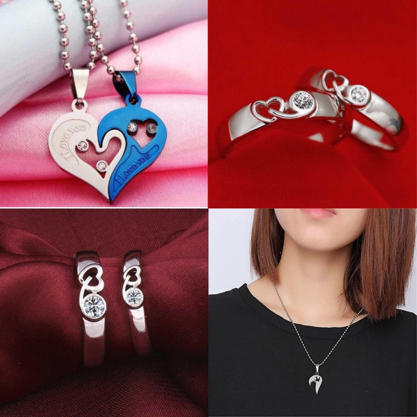 Fashion Matching Necklaces For Couples, Pinky Promise Matching Necklaces,  Couple Heart Pendant Necklace, Matching Couple Necklaces For Him And Her,  Best Friends Matching Necklace - Temu Canada