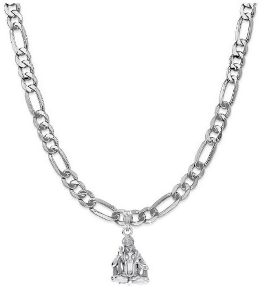 Sterling silver mens 22 inch figaro necklace cheap