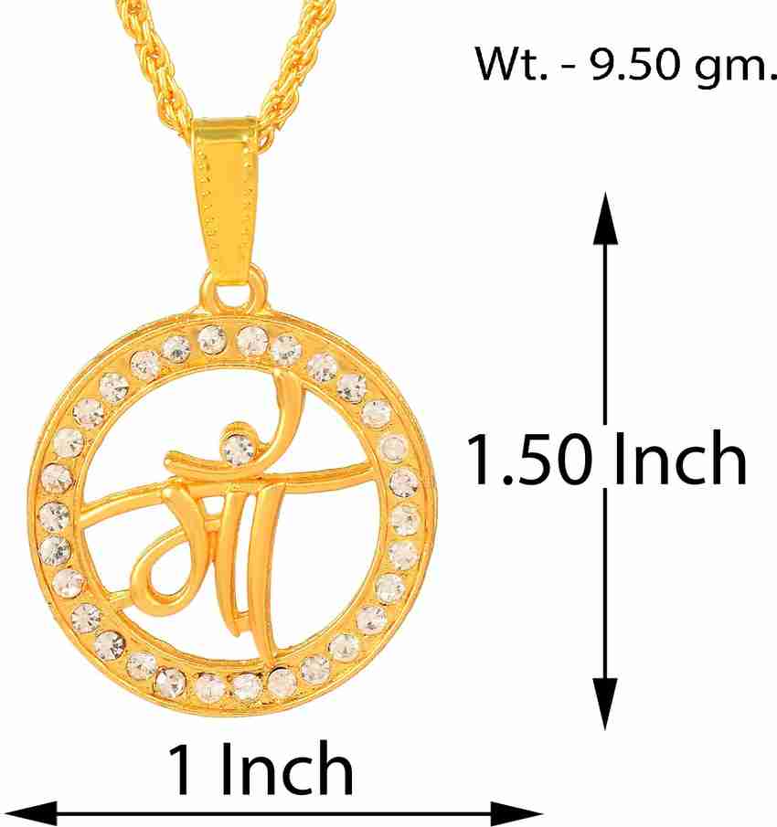 DULCI Gold Plated Brass White Imitation Diamond MAA Word Name Pendant Necklace Jewelry Gold plated Cubic Zirconia Brass Pendant Price in India Buy DULCI Gold Plated Brass White Imitation Diamond MAA W...