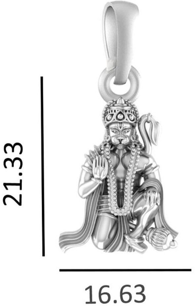 Bajrangbali locket silver hot sale