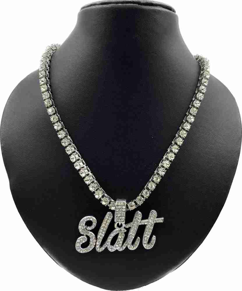 SAFISHA MC Stan Hindi Pendant Diamonds Plated (Pendant Only) Silver Alloy  Pendant Price in India - Buy SAFISHA MC Stan Hindi Pendant Diamonds Plated  (Pendant Only) Silver Alloy Pendant Online at Best