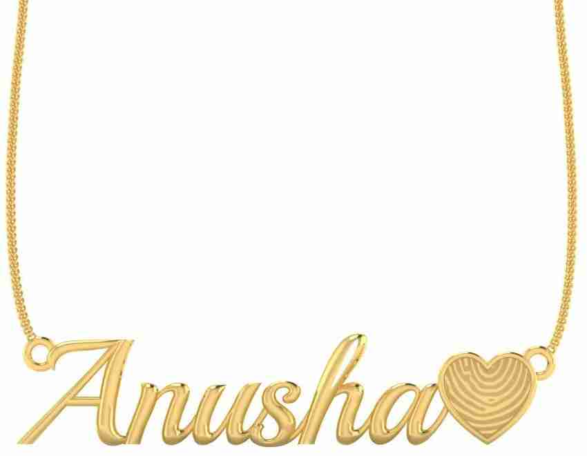 Vermagallery Anusha Name Gold Plated Pendent Gold plated Brass Pendant Price in India Buy Vermagallery Anusha Name Gold Plated Pendent Gold plated Brass Pendant Online at Best Prices in India Flipkart...