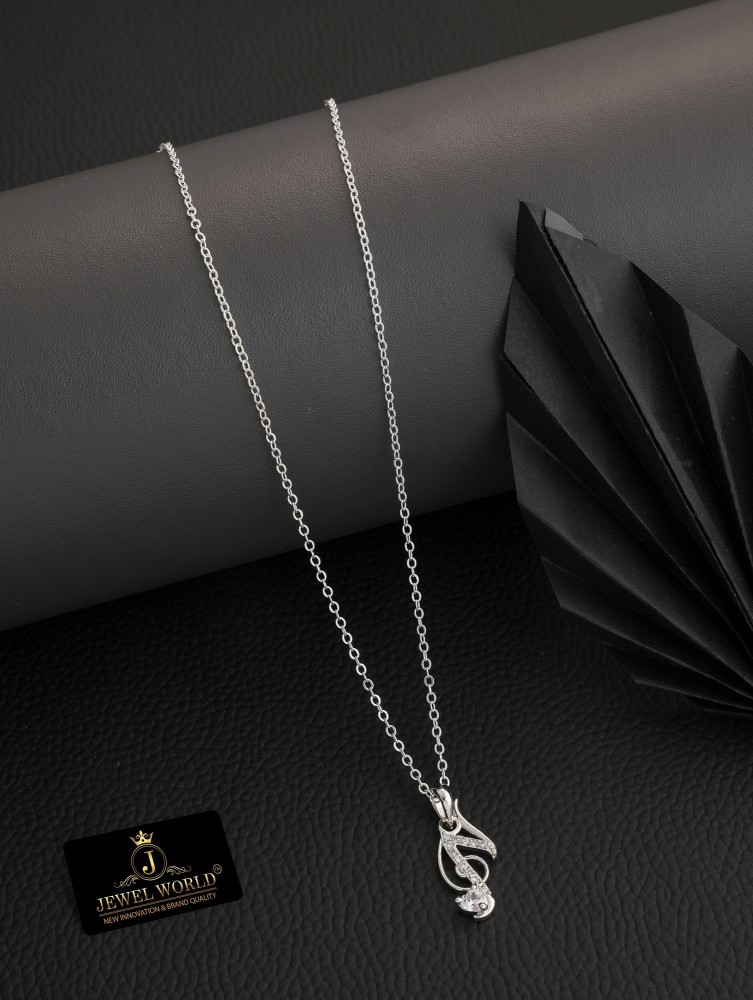 Diamonds and Gold Letter N Necklace - PDPAOLA