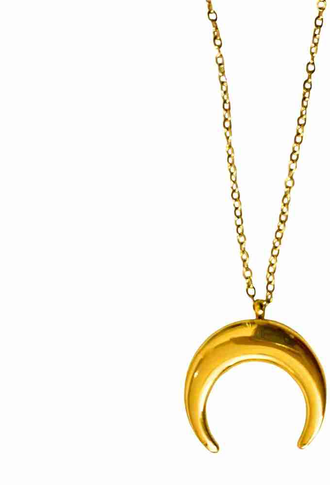 Half moon sales pendant gold